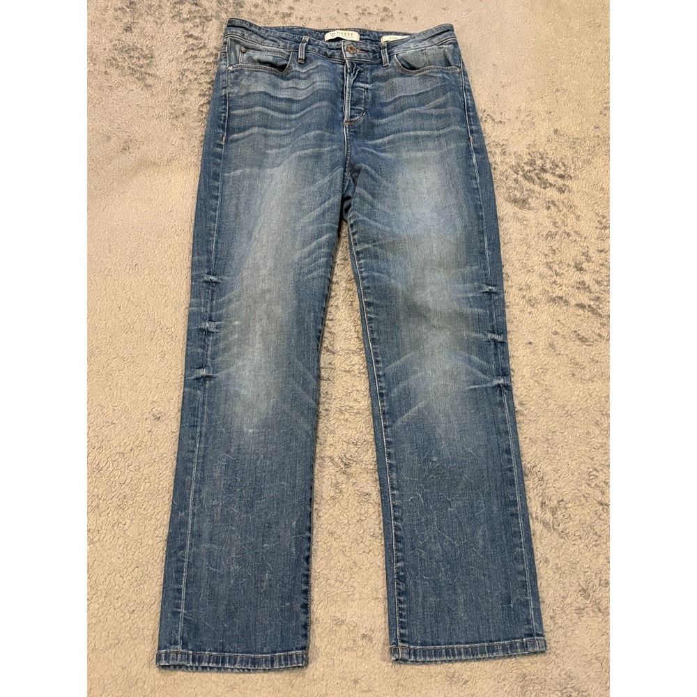 Guess Jeans Womens 29 Model Jean Blue Denim Bootcut Button Fly Rodeo Western